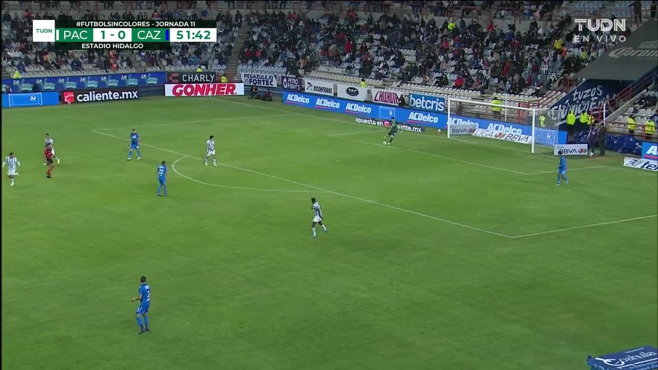 ¡TIRO ATAJADO! disparo por Ángel Romero.