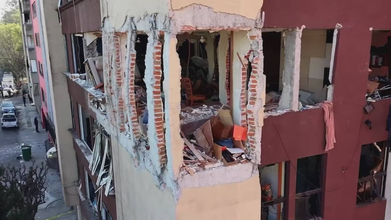 Caos tras explosión por acumulación de gas en edificio en México: reportan 11 heridos