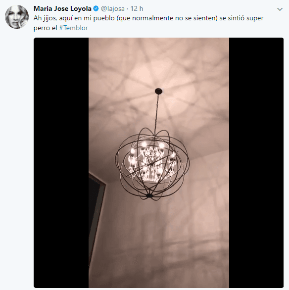 El movimiento lo definió como "perrón" refiriéndose a lo fuerte que estuvo, sus seguidores le comentaron sus experiencias y le mandaron buenas vibras para el susto.