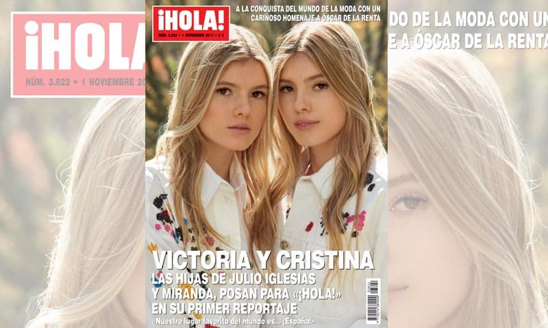 En una mansión que perteneció a Óscar de la Renta, Victoria y Cristina Iglesias posaron por primera vez para una revista. La escogida fue la revista Hola! y el fotógrafo fue nada más y nada menos que el afamado fotógrafo de moda Patrick Demarchelier.