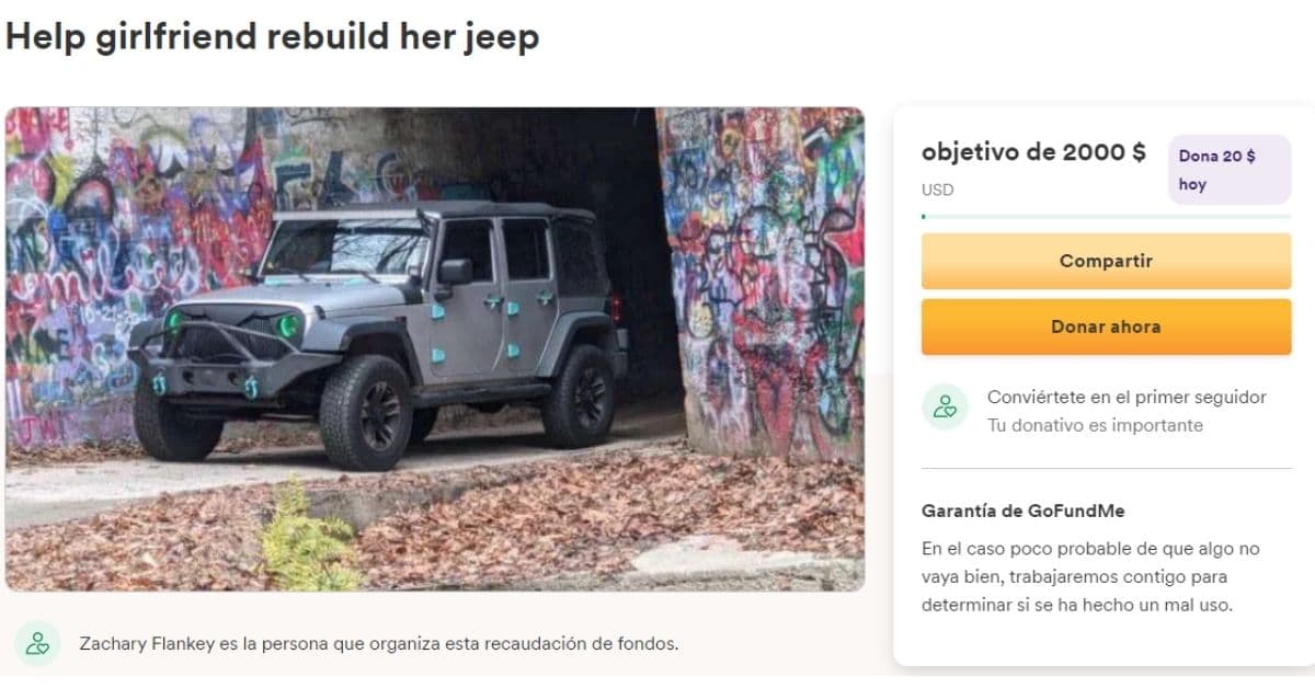 buscar reparar la camioneta de su novia