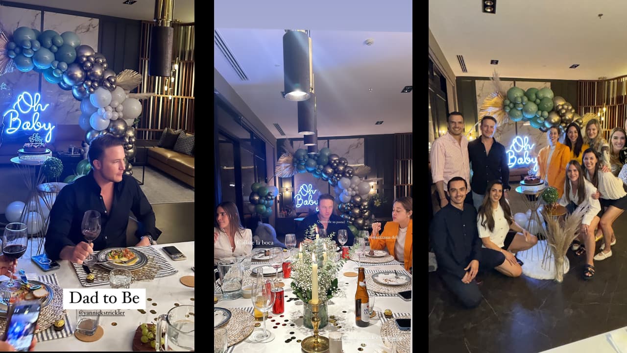 Así fue el baby shower del bebé de Yannick Strickler, hijo de René Strickler