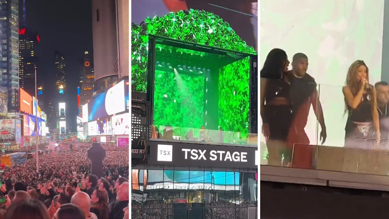 Shakira se presenta gratuitamente en el Time Square.