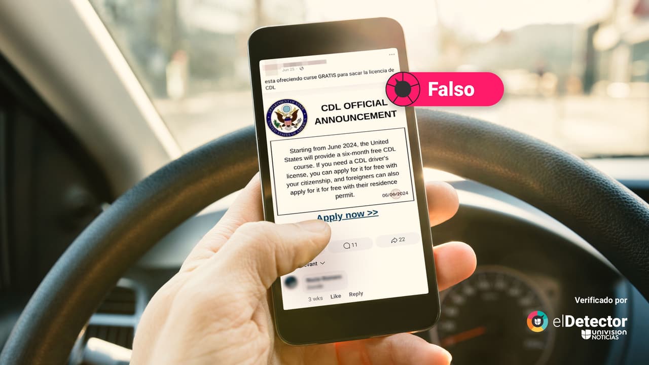 Ni el Departamento de Transporte ni el Departamento de Estado de EEUU ofrecen un curso gratuito para obtener una licencia de conducir comercial