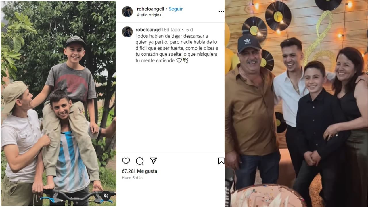 Luis Ángel Robelo recordó a su papá y hermano.