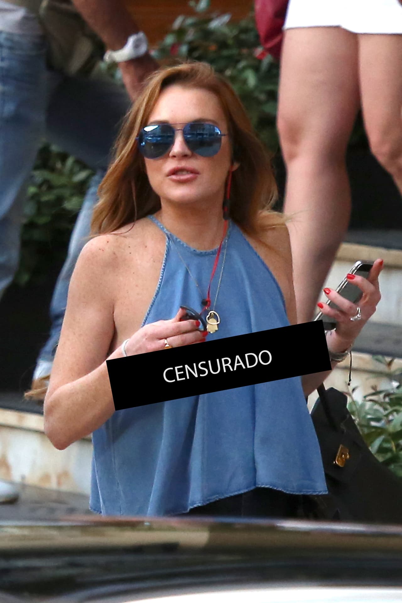 A la actriz y cantante poco le preocuparon las cámaras.