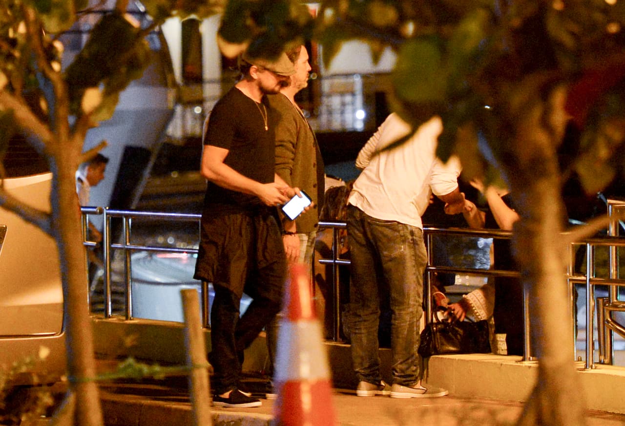 El actor se vio muy relajado.