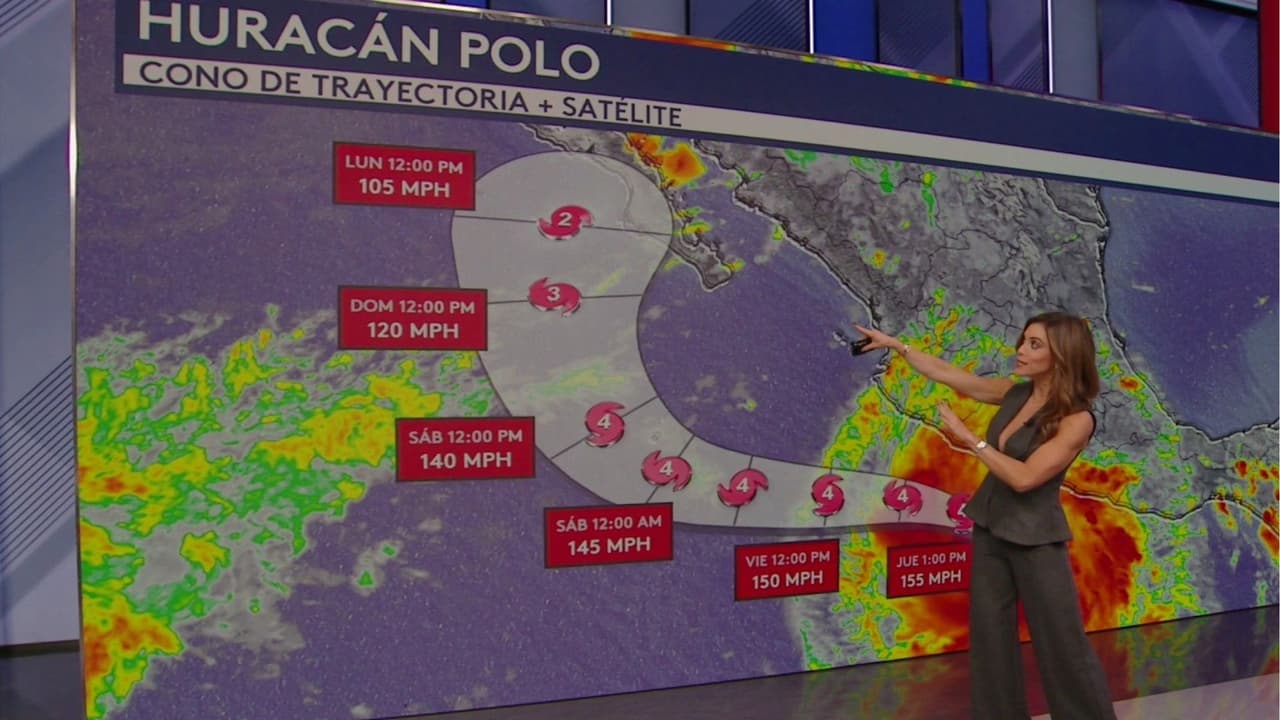 Tormentas amenazan al noreste de EEUU mientras el huracán 'Polo' avanza frente a costas de México
