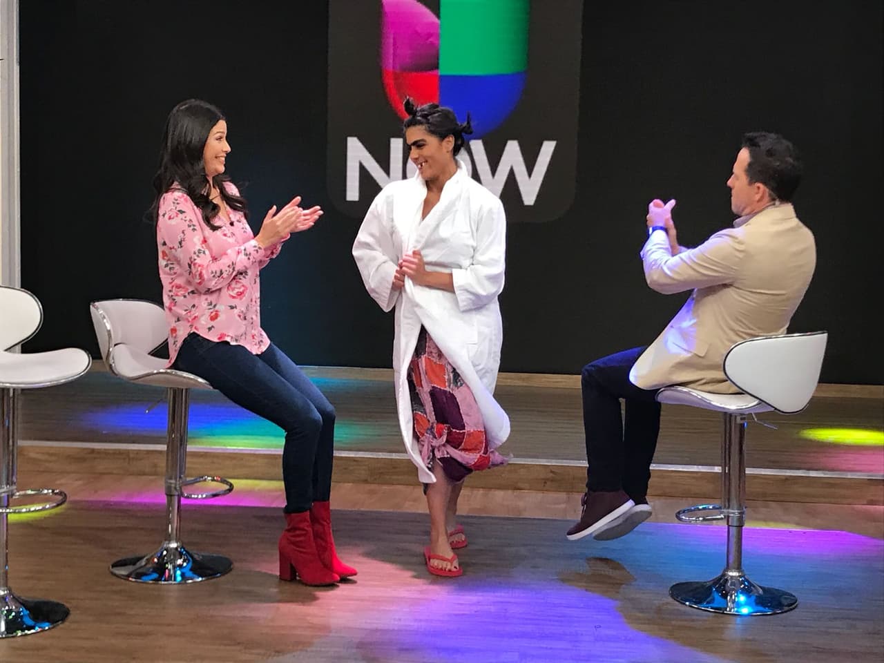 Todos aplaudieron su presentación y ella puso felices a todos en Despierta América.