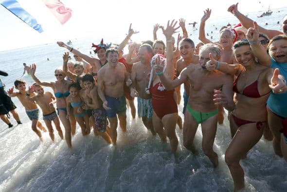 Fueron cientos de ¡jo, jo, jo! muy fríos.