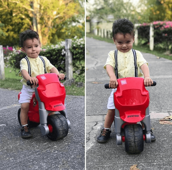 “Mi hijo es la sensación, y es chistoso porque pongo yo una foto súper guapísima y tengo tantos likes, pero si pongo una foto de Diego dormido, me los triplica, ¡¿de qué se trata?!", dijo la actriz a Univision Entretenimiento.