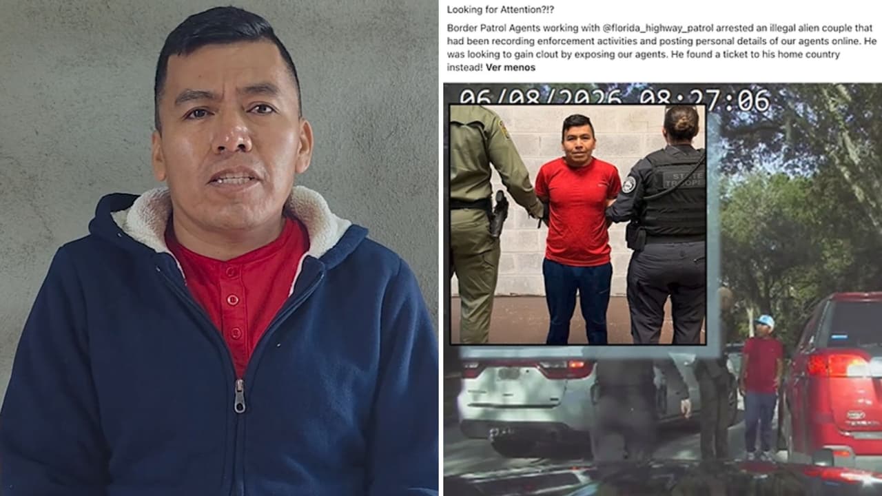 Mexicano deportado de Florida niega que grabar operativos causara su detención