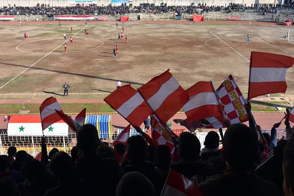  Aficionados de Alepo asistieron al primer partido de fútbol disputado en años 