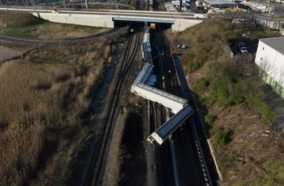 Descarrila tren de carga en North Bergen, Nueva Jersey; reportan derrame químico y despliegue de equipos de emergencia
