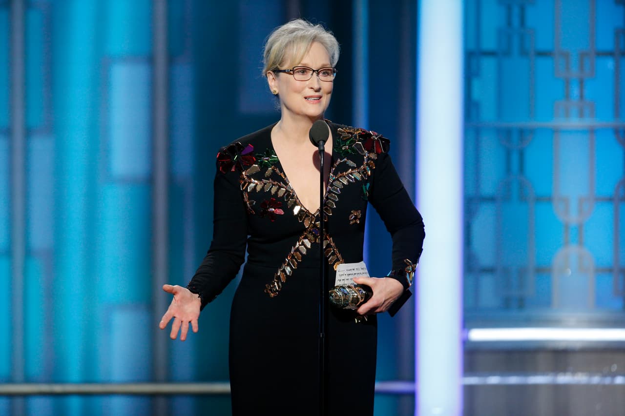 Mery Streep aprovechó su premio honorífico para pronunciar un duro discurso en contra del presidente electo Trump.