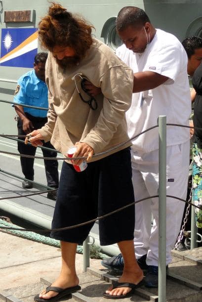 Ésta fue una de las primeras fotografías de Juan Salvador después de su travesía.