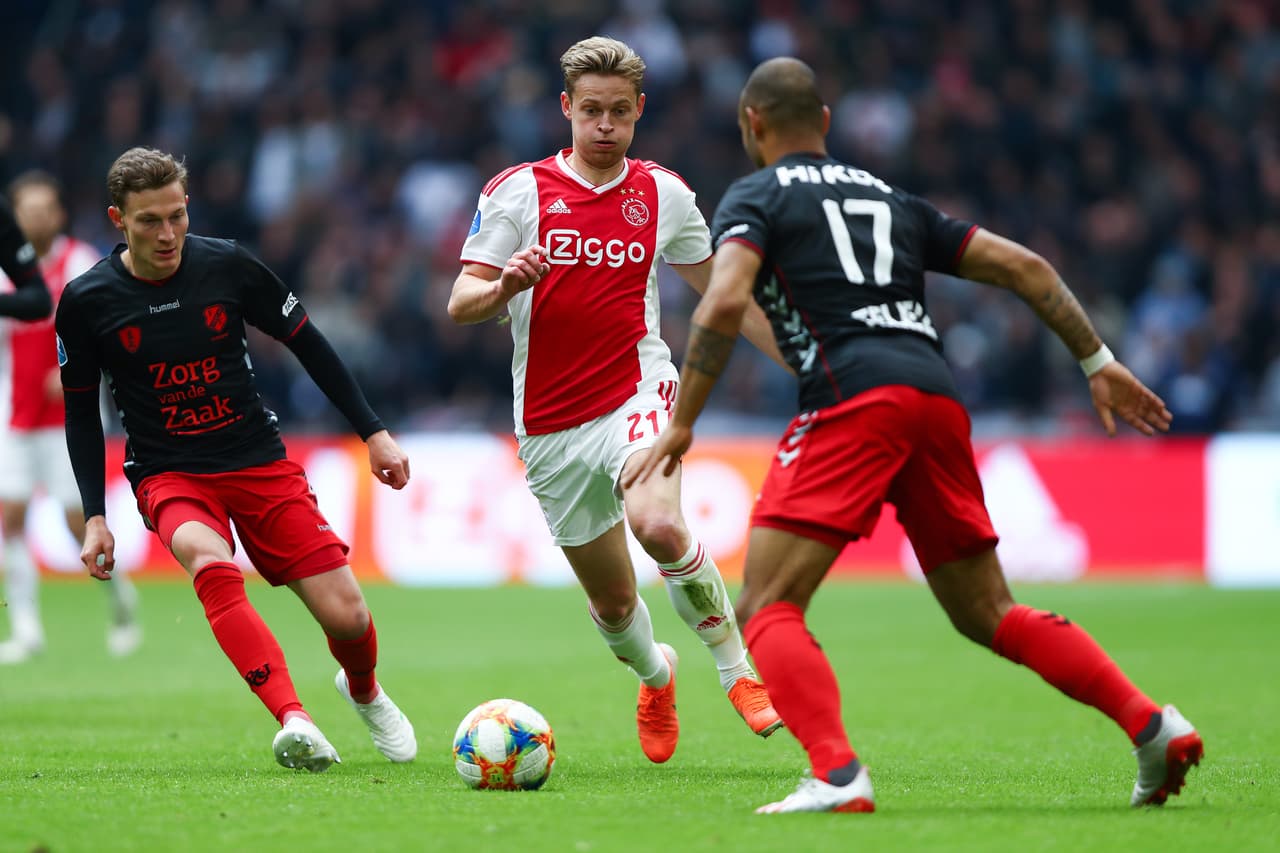Los del segundo tiempo fueron los últimos 45 minutos (y adición) de Frenkie De Jong como jugador del Ajax en condición de local, luego de su paso confirmado al Barcelona.