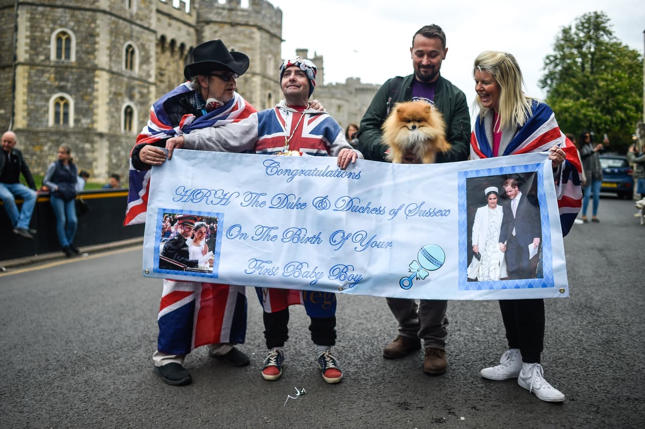 Otro perro de la misma raza y color que Prince fue llevado por sus dueños a Windsor para formar parte de la fiesta que se armó porque nació el bebé de Meghan Markle y el príncipe Harry.