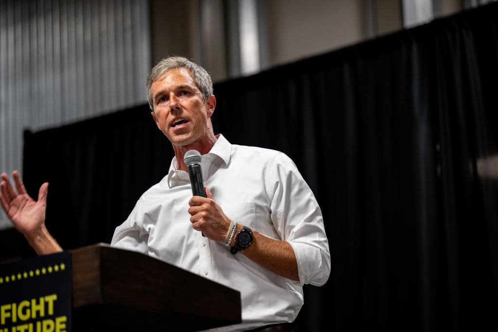 El excongresista demócrata por Texas, Beto O'Rourke.