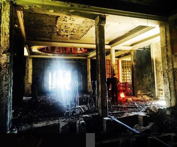 La serie se graba en diferentes locaciones, como ésta, en donde dicen que se aparecen fantasmas.