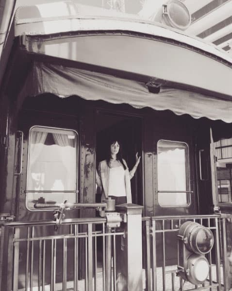 Esta fotografía se la tomaron a Gabriela en el Museo Ferrocarrilero en Aguascalientes, México.