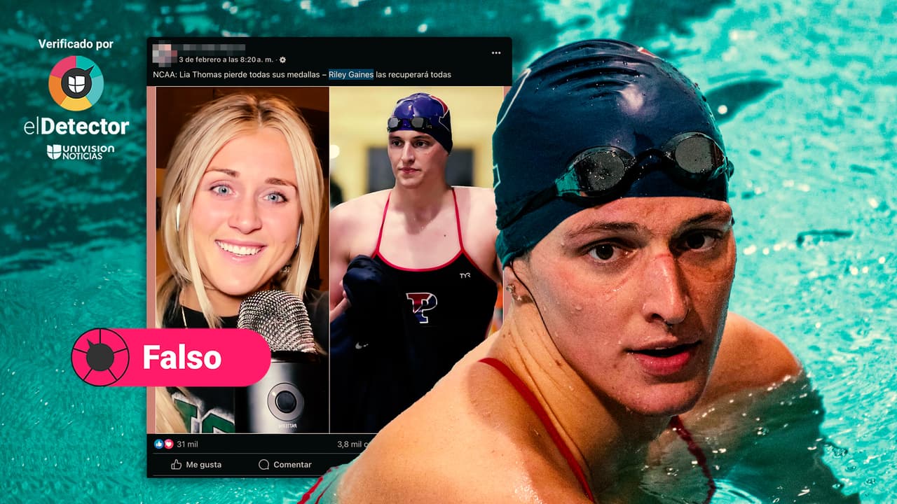 La NCAA no ha retirado las “medallas” a Lia Thomas, como dicen en redes sociales 