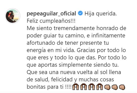 "Gracias por todo lo que eres y todo lo que das. Por todo lo que aportas simplemente siendo tú. ¡Que sea una nueva vuelta al sol llena de salud, felicidad y muchas cosas bonitas para ti!", agregó.
<br>