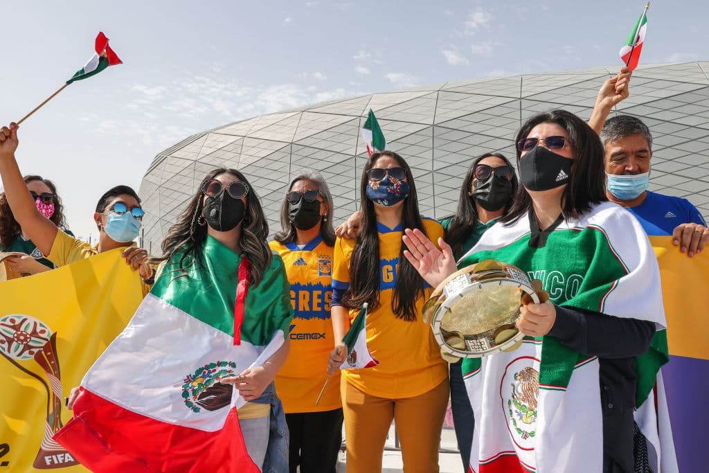 Los aficionados llegaron al Education City Stadium para alentar a los Tigres de la UANL, el flamante representante de la Concacaf.