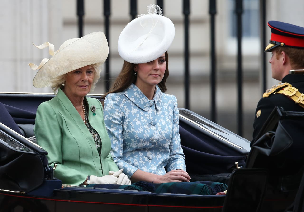 Camila con Kate. La princesa Charlotte ahora se quedó en casa.