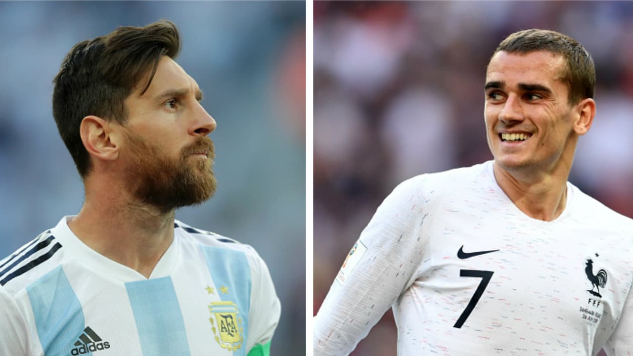 Messi y Griezmann buscan marcar diferencia para su selección en los octavos de final.