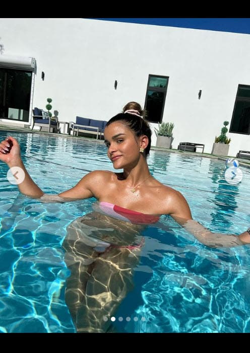 Al parecer, Gia no solo se encargó del maquillaje de la presentadora, sino también de las fotos que la también actriz colgó en su cuenta de Instagram desde la piscina.
<br>
