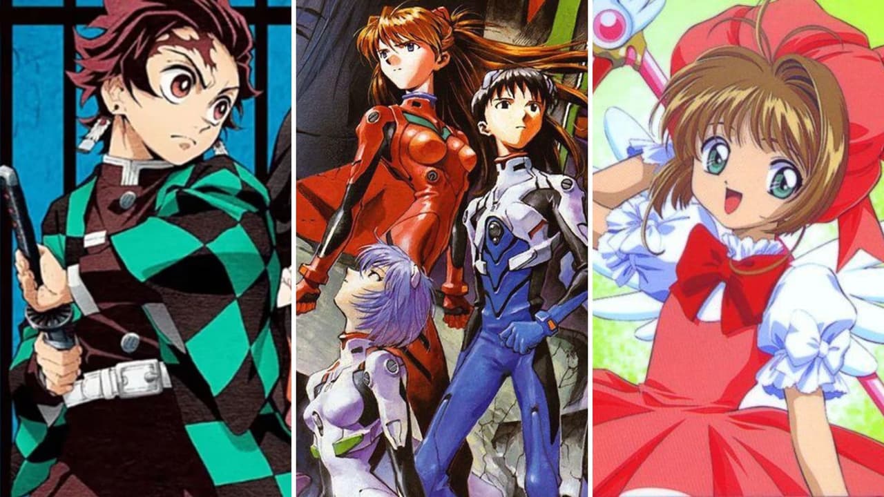 Demon Slayer, Neon Genesis Evangelion, Sakura Card Captors