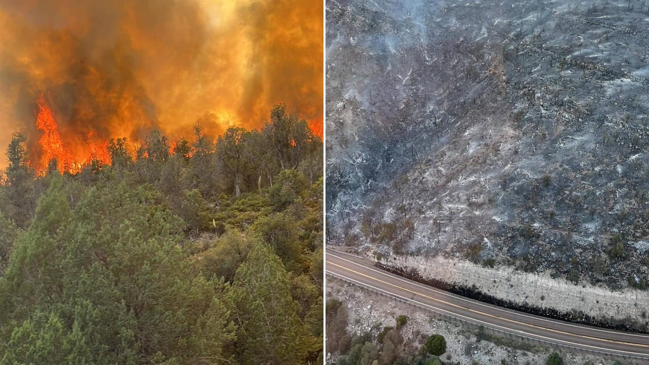 Incendios provocan el cierre de varias millas en la carretera US 60, al este de Phoenix