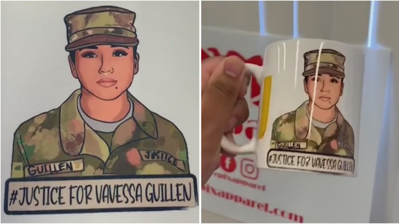 Un hispano vende camisetas y tazas para ayudar con donaciones a la familia de Vanessa Guillén