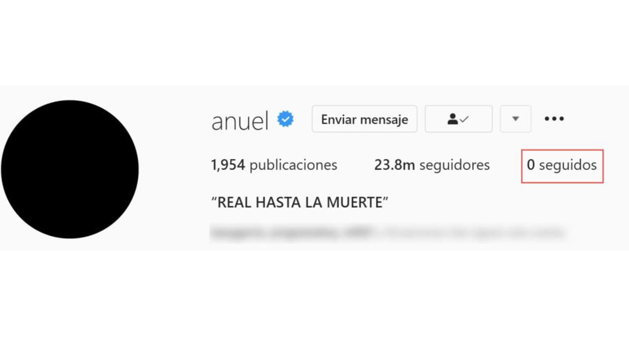 Anuel AA dejó de seguir a Karol G en Instagram desde noviembre de 2020.
