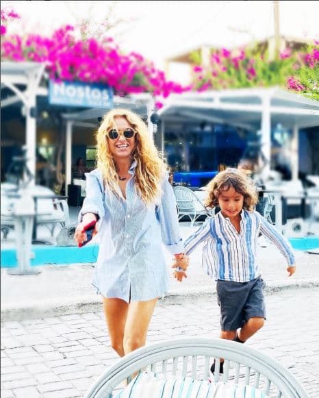 El segundo hijo de ‘La chica dorada’ nació en marzo de 2016. Actualmente tiene 5 años y fue nombrado en honor al dios griego del amor: Eros Bazúa Rubio.