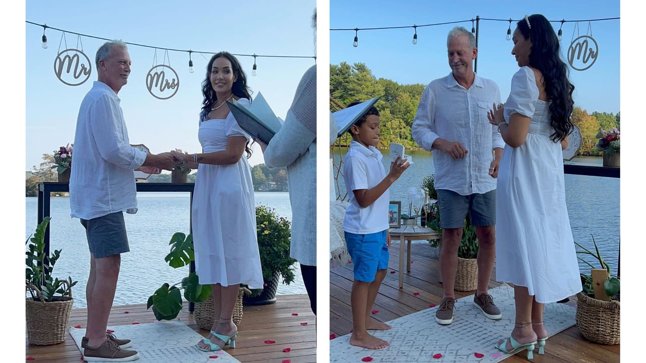 Mila de Jesús y George Kowszik se casaron en septiembre.