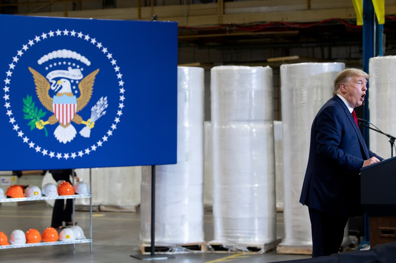 En su discurso Trump dijo que el 2021 será un año fuerte en términos económicos.