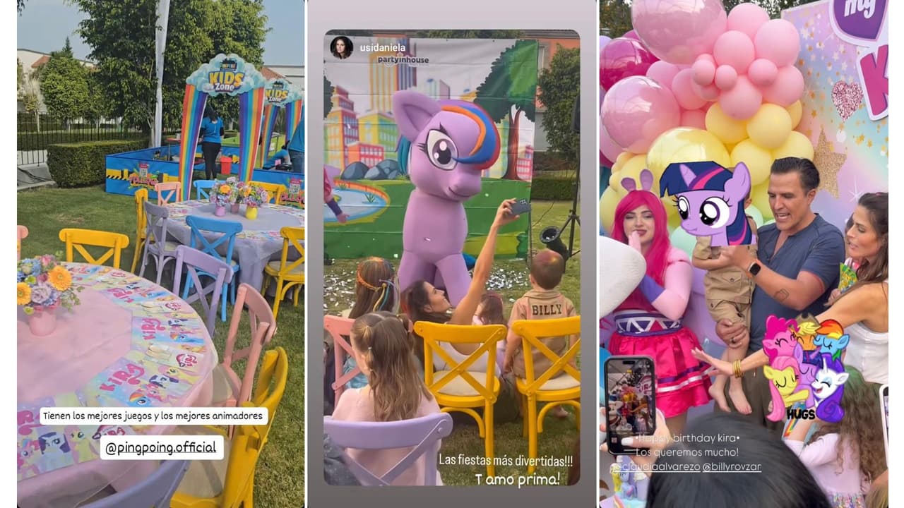 Así celebró Claudia Álvarez el cumpleaños de Kira.