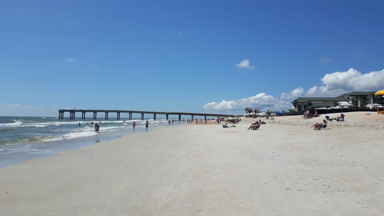 Así se veía el muelle de St. Augustine Beach antes del proyecto de restauración.
