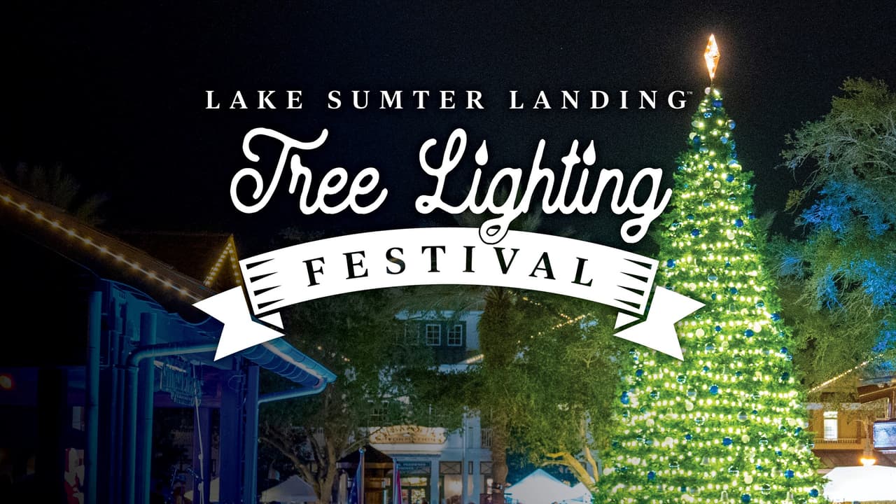<h3 class="cms-H3-H3"><b>Condado Sumter</b></h3>
<br>
<br>
<b>Lake Sumter Landing Tree Lighting Festival</b>
<br>
<b>Fecha:</b> 25 de noviembre
<br>
<b>Lugar:</b> Lake Sumter Landing
<br>
<b>Sitio web</b>: 
<a href="https://www.thevillagesentertainment.com/2023-lake-sumter-landing-christmas-tree-lighting/">https://www.thevillagesentertainment.com/2023-lake-sumter-landing-christmas-tree-lighting/</a> 
<br>
<br>El evento contará con música en vivo, vendedores, comida, la ceremonia de iluminación del árbol y mucho más.