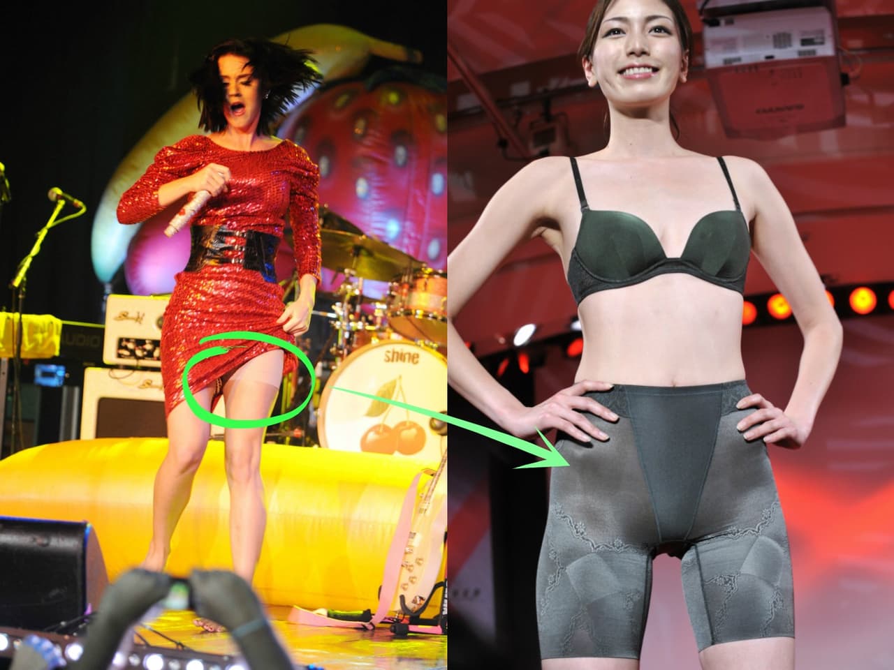 Quien también ha recurrido al uso de fajas es la cantante Katy Perry, que aunque es sabido que tiene una figura espectacular también de pronto necesita que cada vestido luzca fanta