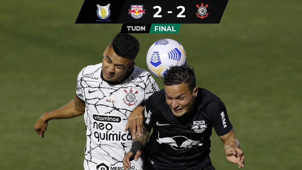 Resumen | Con goles al 90' y 94', Corinthians empata a Bragantino