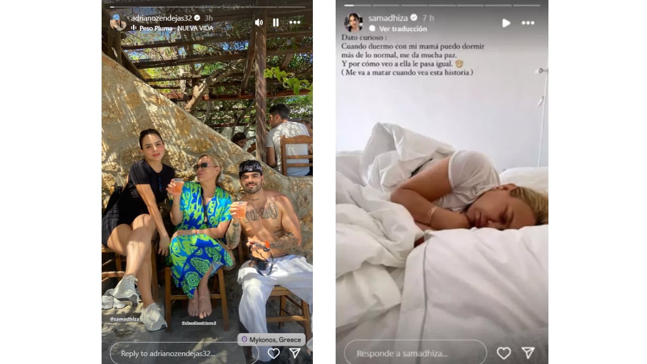 Samadhi Zendejas y su familia en Mykonos, Grecia.