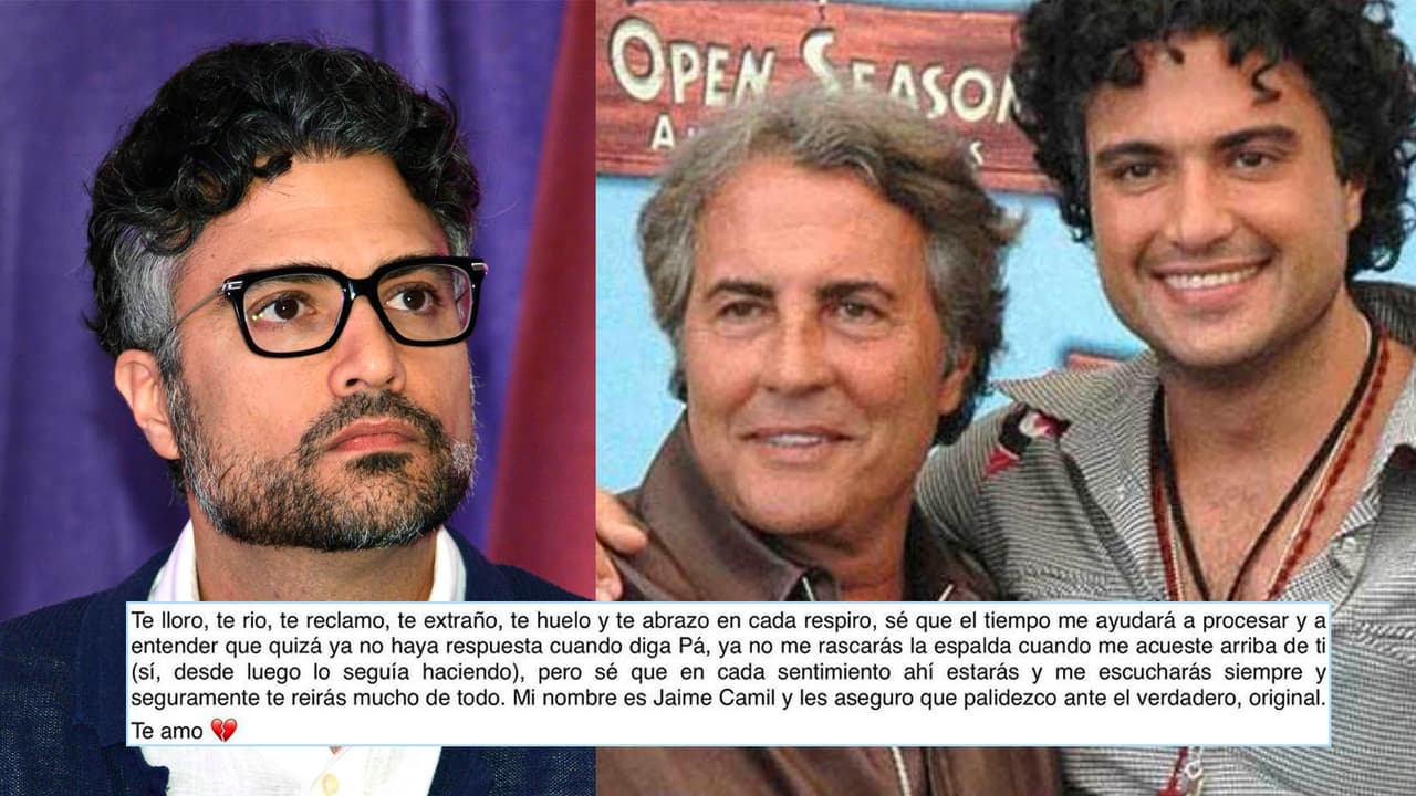 Jaime Camil se pronuncia por primera vez tras la muerte de su padre y le dedica unas sentidas palabras