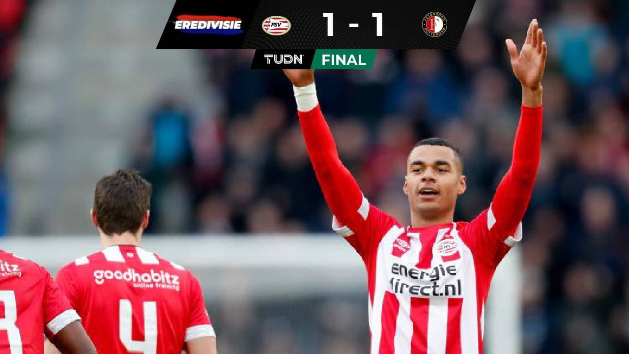 Sin Erick Gutiérrez, PSV empató en casa con el Feyenoord