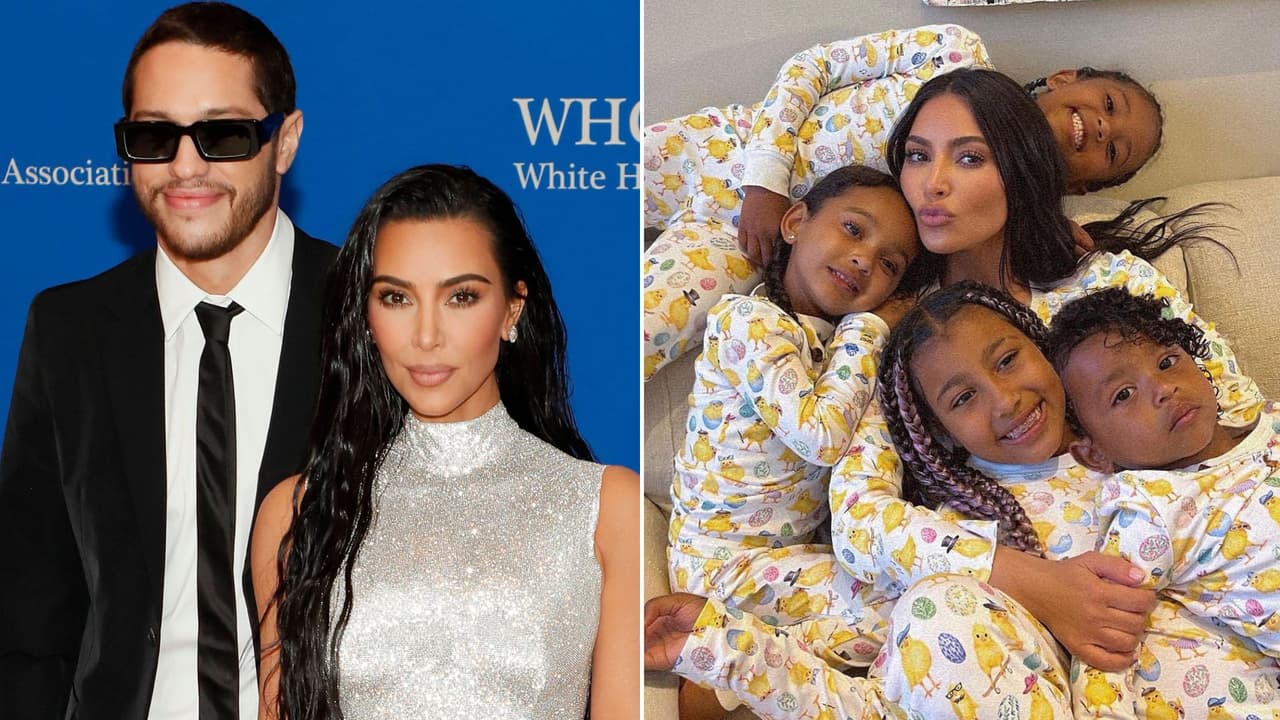 Kim Kardashian dice que consultó a terapeutas antes de presentar a Pete Davidson a sus hijos