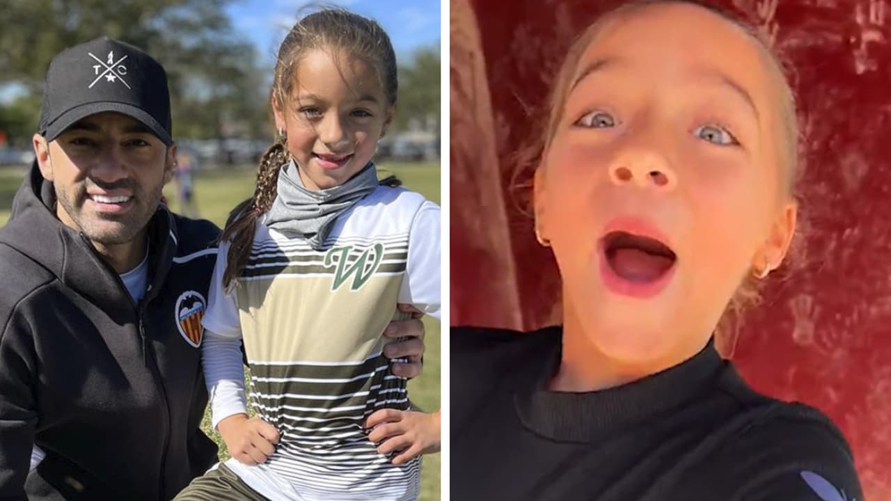 Toni Costa y Alaïa disfrutan de un peculiar parque en Valencia: escalaron un gigante