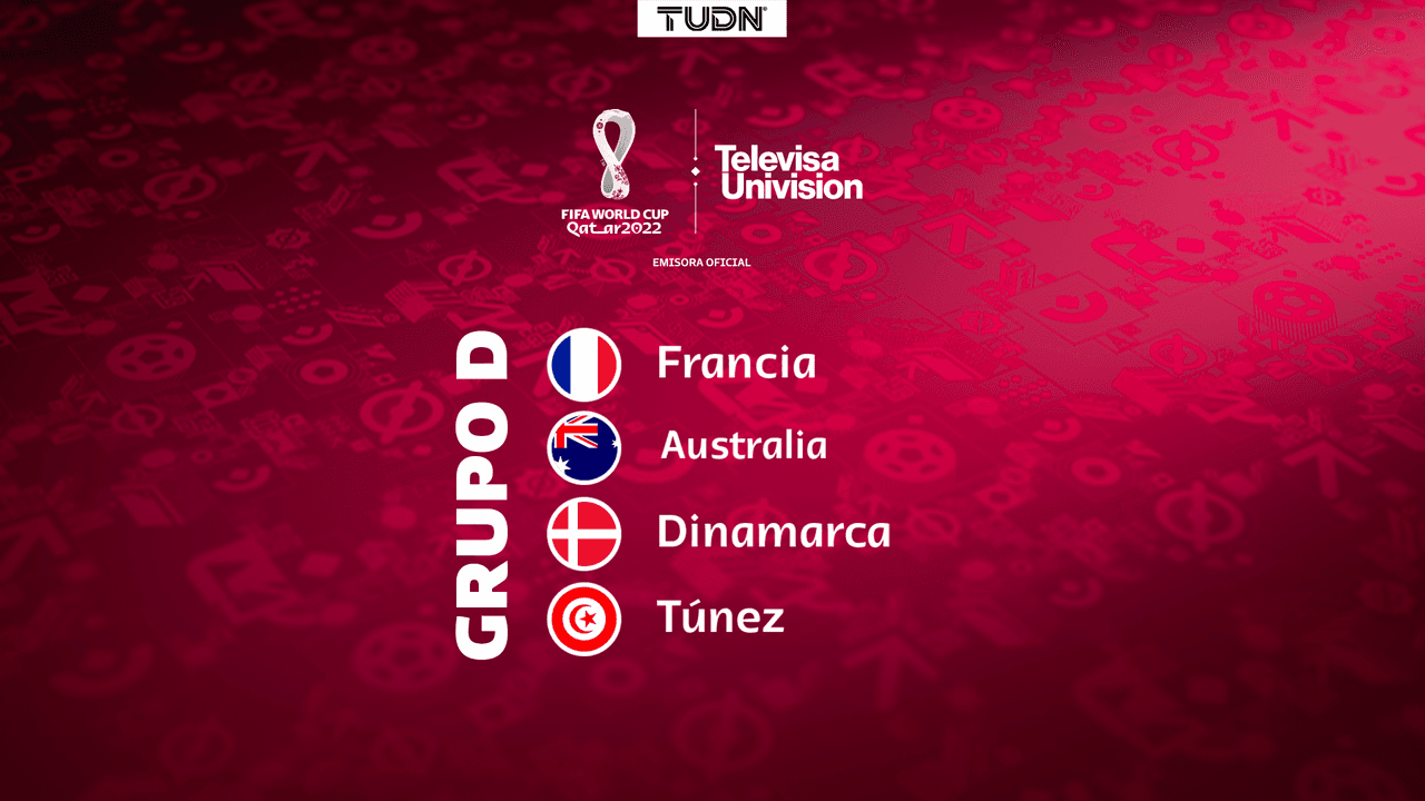 Grupo D del Mundial Qatar 2022: Equipos, partidos y calendario