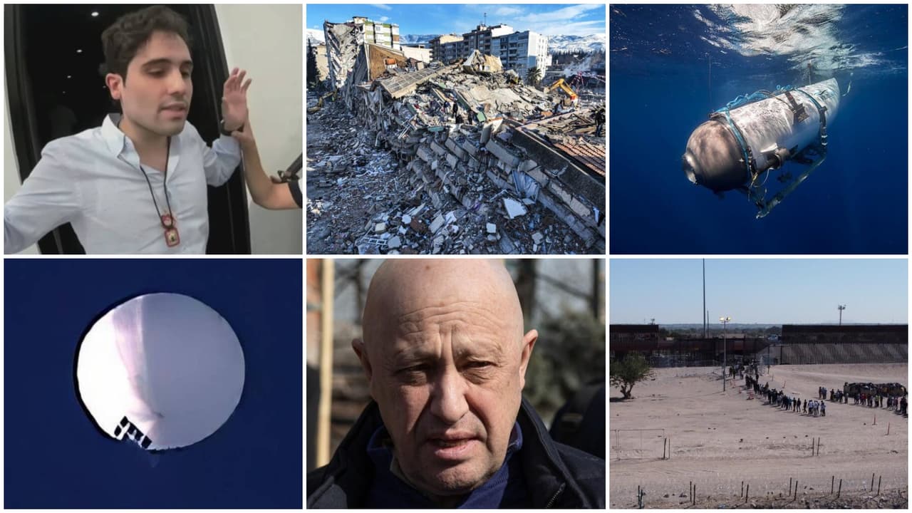 Un globo espía, la implosión de Titán y la guerra entre Israel y Hamas: las 12 noticias que sacudieron el año